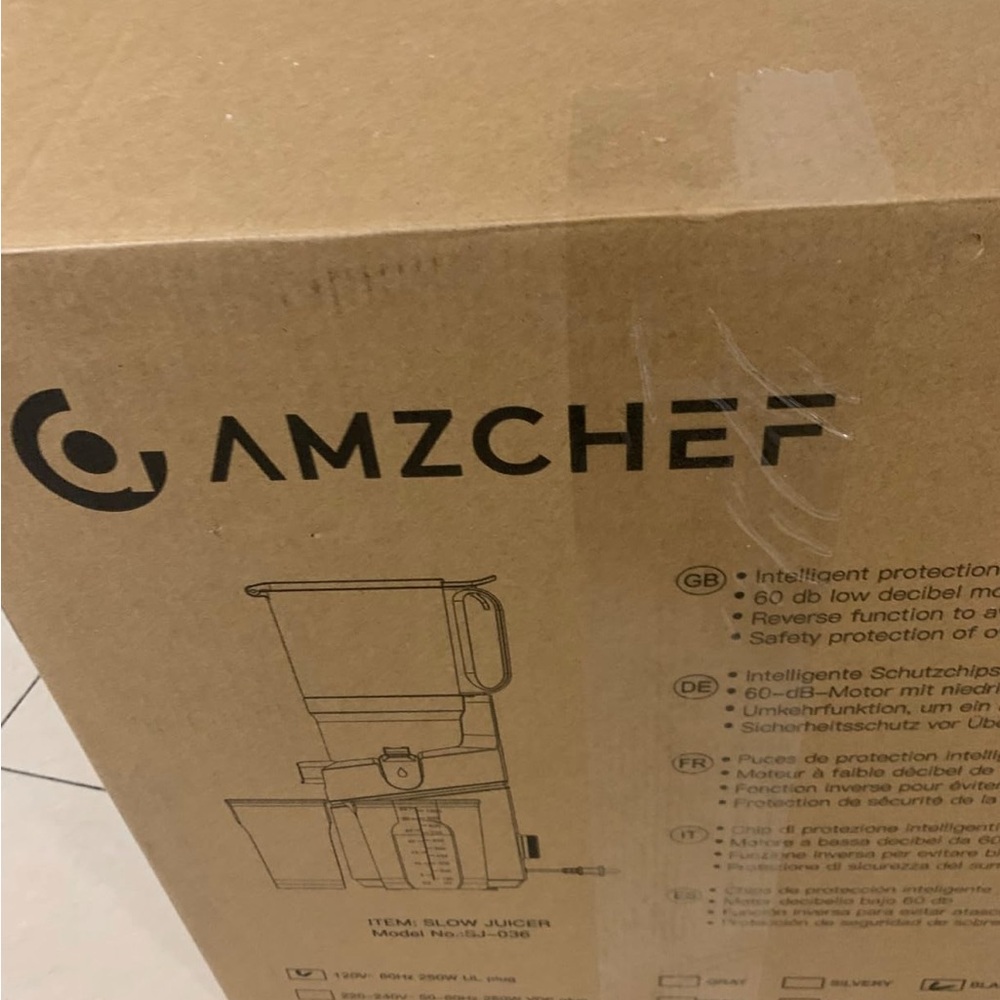 AMZCHEF Silver Juicer Machine - Picture 3 of 3